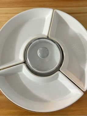 Vintage PrincessHouse Pavillion Rotating Serving Set Lazy Susan Charcuterie Bowl
